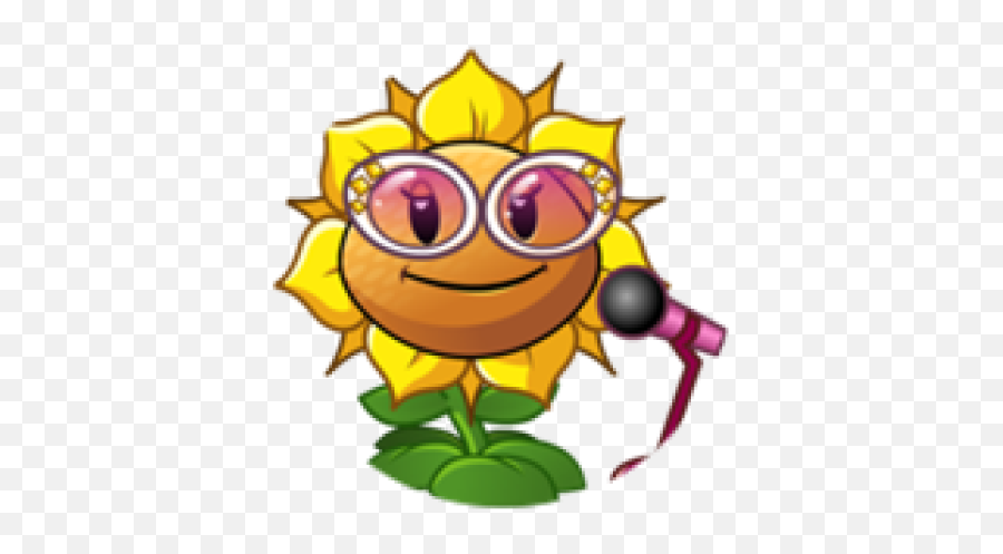 Singing Sunflower - Roblox Pvz 2 Singing Sunflower Emoji,Singing Emoticon Clipart
