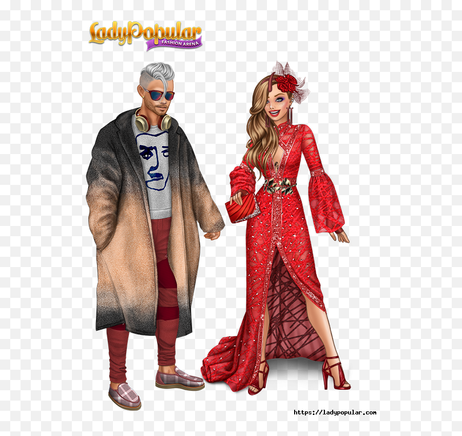 Forum - Lady Popular Transparent Emoji,Guess Up Emoji Lady In Red Dress And A Queen