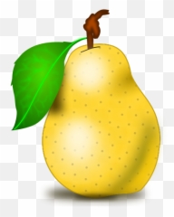 Yellow Pear Clip Art Image - Clipsafari Pear Clipart Png Emoji,Emoji Frutas