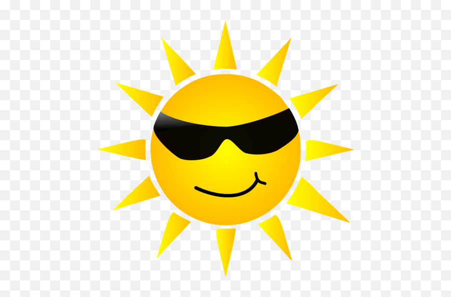 Track Uv Exposure - Sun With Sunglasses Clipart Emoji,Roadrunner Emoticon