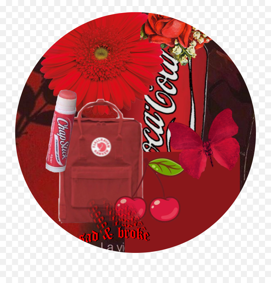 Red Collage Cocacola Cherry Sticker By E L L I E - Coca Cola Emoji,Emoji Party Bags