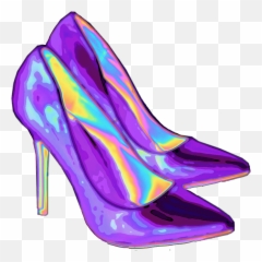 Heels Shoes Holo Holographic Sticker By Dinaaaaaah - Round Toe Emoji,Heel Emoji