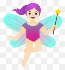 U200d Woman Fairy Light Skin Tone Emoji,Light Skin Emojis