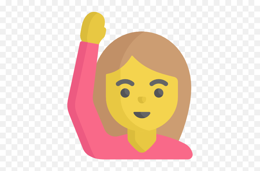 Free Icon Arm Up - Happy Emoji,Girl Emojis Raising Hand