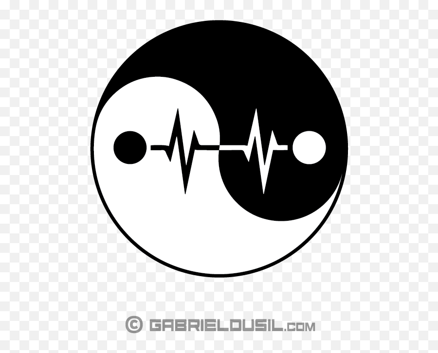 Yin Yang Gabriel Dusil U2022 Time Is Relentless - Dot Emoji,Yin Yang Emoticon