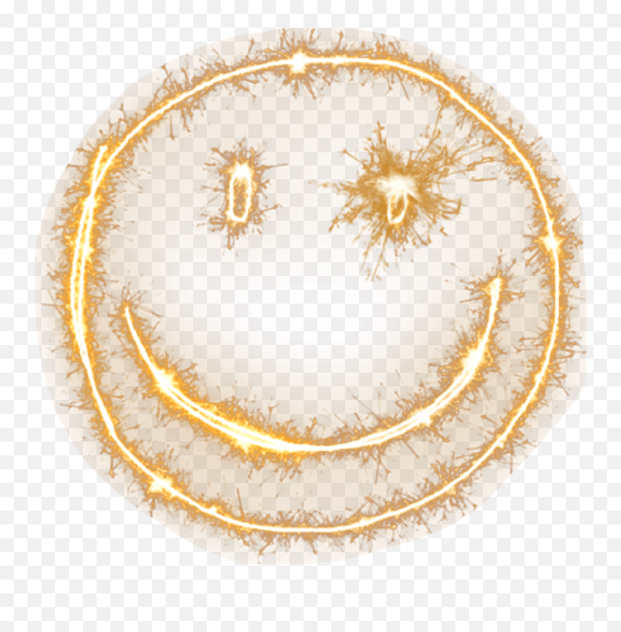 Emojieys Face Smile Light Sticker - Happy Emoji,Gold Glitter Emoji Face