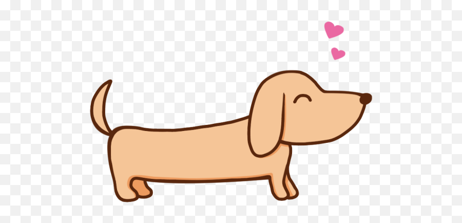 Dog Dog Puppy Nose Clipart - Girly Emoji,Dachshund Emoticon