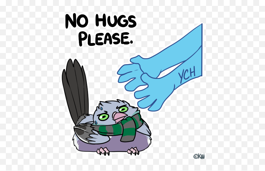 No Hugs Plz U2014 Weasyl Emoji,Hugs & Kisses Emoji