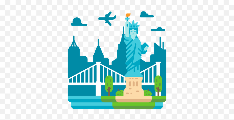 Statue Icon - Download In Line Style Emoji,Statue Of Liberty Emoji
