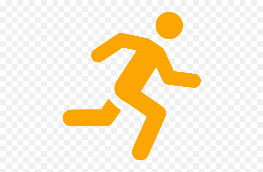 Orange Running Man Icon - Free Orange Man Icons Emoji,Person Run Emoji