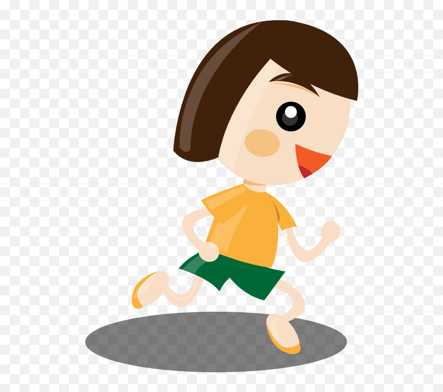 Female Clipart Jogging Female Jogging - Girl Running Clip Art Emoji,Emoji Joggers For Kids Girls