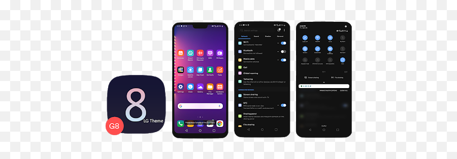 Ux8 Black Theme Lg G8 V40 V30 V20 G6 Pie - Apps On Google Play Lg G8 Theme For Lg Ux Emoji,Emotion Ui 2.3 Themes