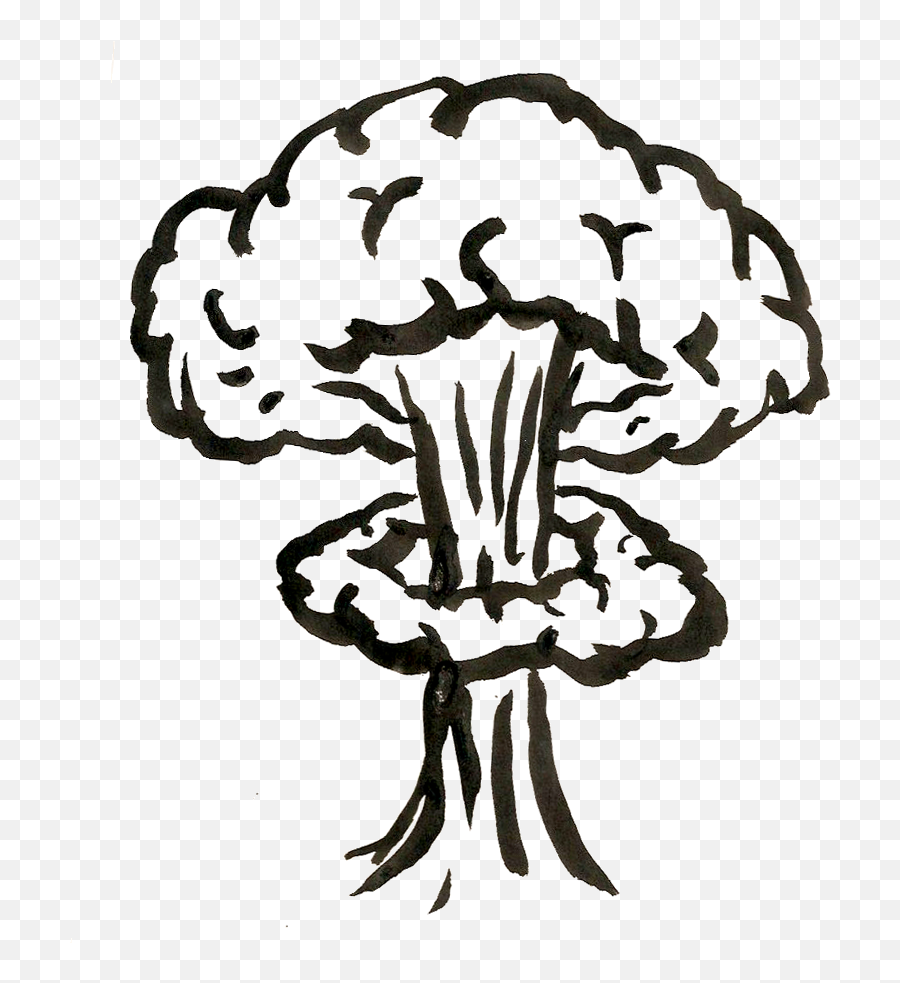 Explosion Clipart Mushroom Cloud - Explosion Drawing Easy Emoji,Emoji Mushroom Cloud