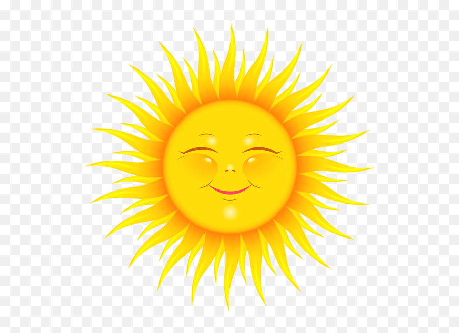 Transparentcutesunpicturepng - Smiley Sun Emoji,Emoticon Angustia