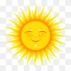 Transparentcutesunpicturepng - Smiley Sun Emoji,Emoticon Angustia