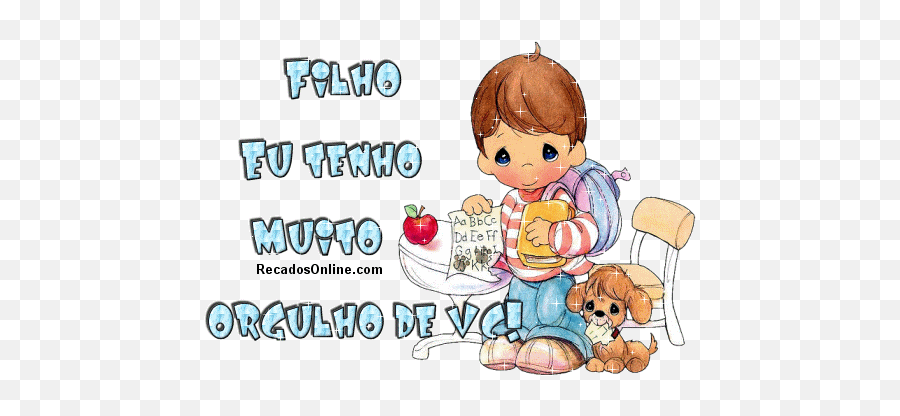 72 Recados De Filho - Recados Para Facebook Precious Moments Back To School Emoji,Emoticon Orgulhoso