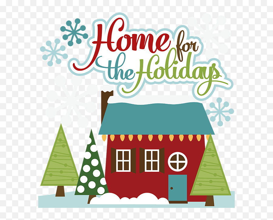 Download Home For The Holidays Clip Art Clipart Christmas - Christmas At Home Clipart Emoji,Free Holiday Emoji