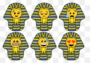Download Smiley Ancient Egypt Emoticon - Egyptian Emoji,Egypt Emoji