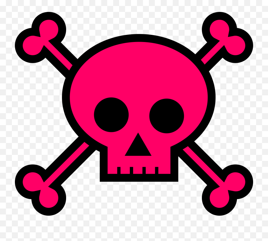 Skull Free To Use Clip Art - Skull And Crossbones Pink Emoji,Skull And Crossbones Emoji