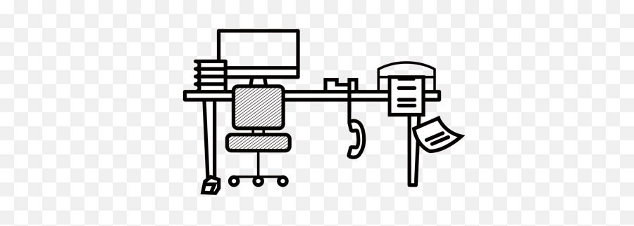 Homyworks Communication For New Work Style - Messy Office Line Drawing Emoji,Emoji Walkie Talkie