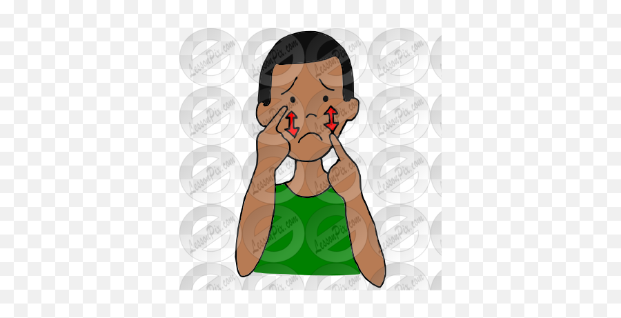 Cry Picture For Classroom Therapy Use - Great Cry Clipart For Adult Emoji,Meridith Asl Emotions