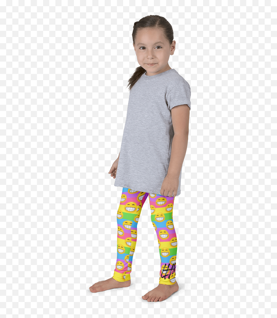 Download Kidu0027s Rainbow Emoji Leggings - Kids Leggings Pnhg Leggings,Rainbow Emoji