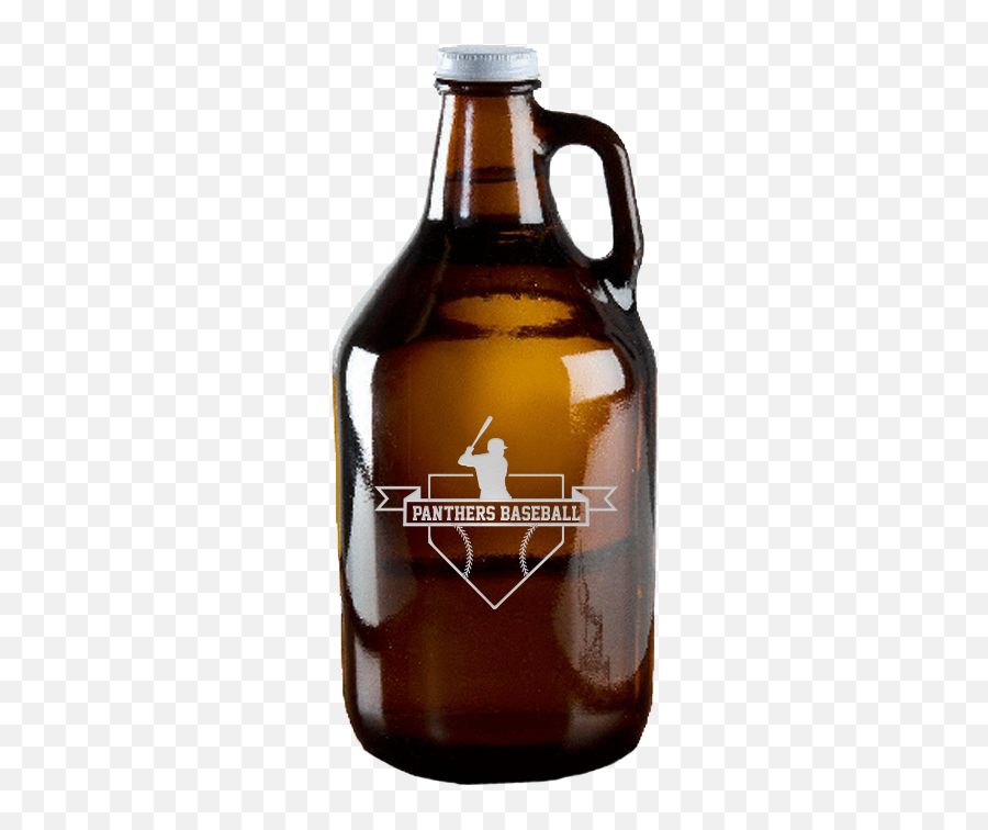 Personalized Baseball Beer Growler - Growler Bottle Emoji,Poured Beer Emoji