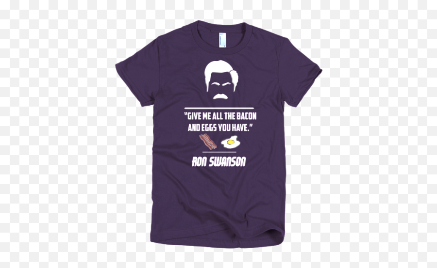 Parks And Rec Give Me All The Bacon T - German Shepherd T Shirts Women Emoji,Ron Swanson Not Good Emotions