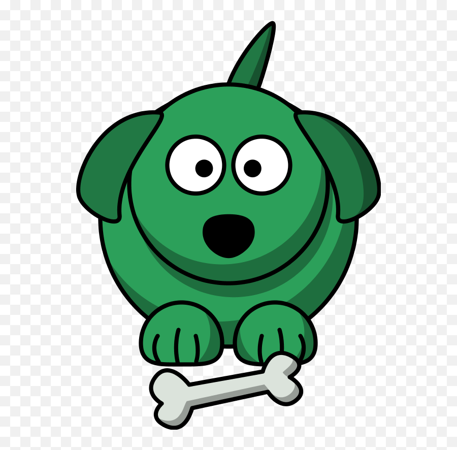 Free Cartoon Dog Bone Download Free Cartoon Dog Bone Png - Green Dog Clipart Emoji,Coluring Wallpapers Of Emojis