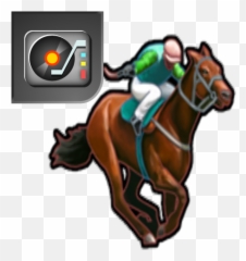 Rave Horse Racing 3 Reel - Bridle Emoji,Horse And Plane Emoji Roblox