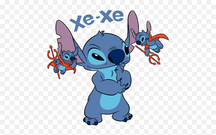 Vk Sticker - Stitch Devil Emoji,Disney Emojis Stitch