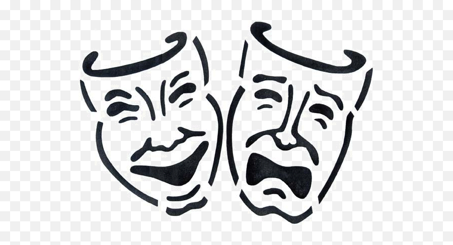 Theatre Masks Page 3 - Line17qqcom Theatre Masks Stencil Emoji,Comedy Tragedy Emoji