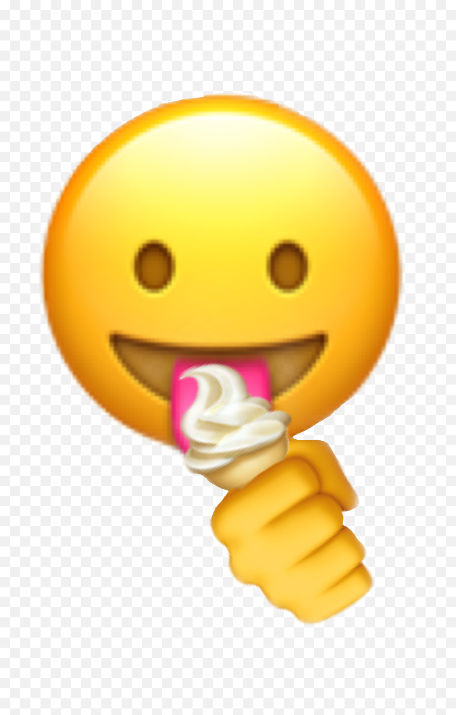 Icecreamemoji Sticker - Happy,Licking Emoji