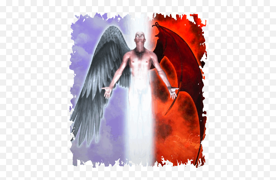 Angels Demons - Devil Angels Emoji,Emotions Physical Guardian Angel