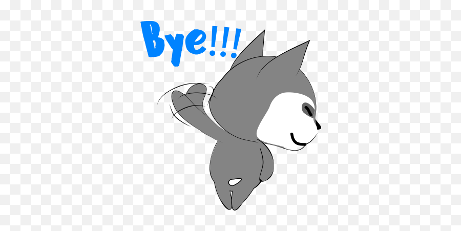 Husky Dog Emoji U0026 Sticker By Tien Ti Tung - Fictional Character,Bye Dog Emoji
