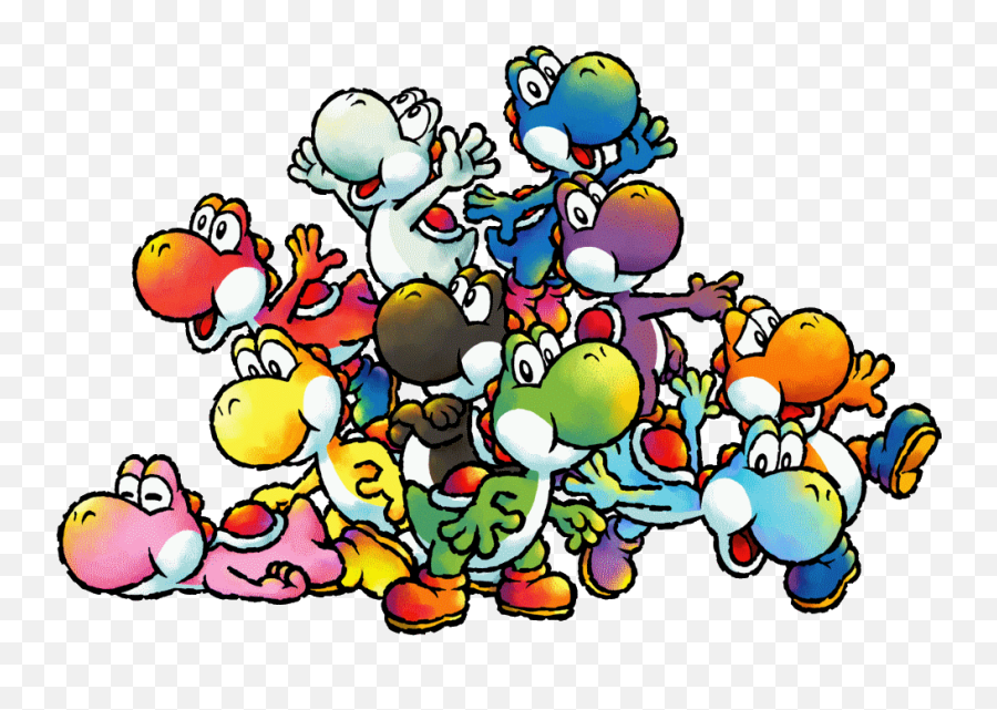 Yoshi Island Png - Yoshiu0027s Island All Yoshis Clipart Full Emoji,28x28 Yoshi Emoticon