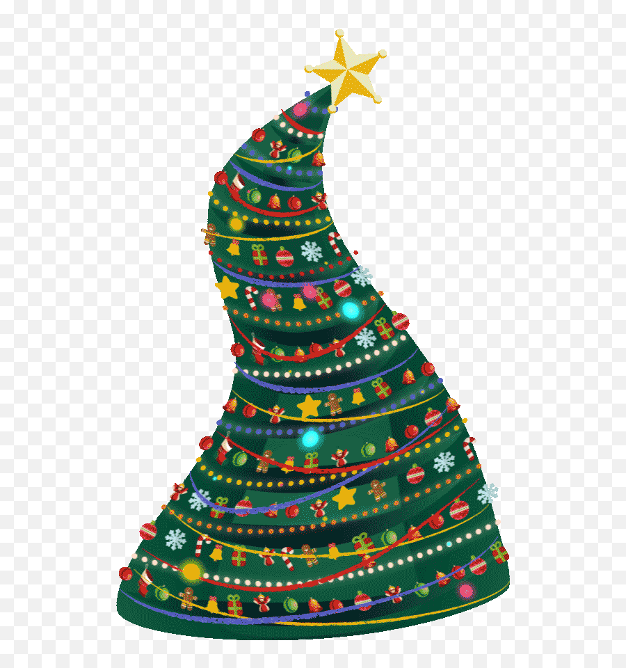 Buncee - Happy New Year Card Emoji,Christmas Tree Animated Emoticon