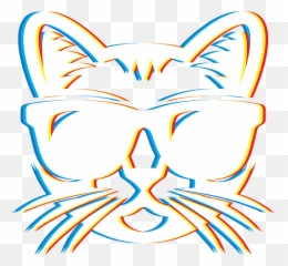 Psychedelic Cat Gift Psy Trance Music Trippy Retro 3d Effect Emoji,Music Video Emotions Trippy