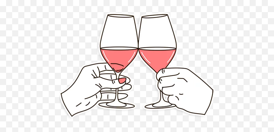 Telegram Sticker From Sex And The City Pack Emoji,Cheers Emoji Wine