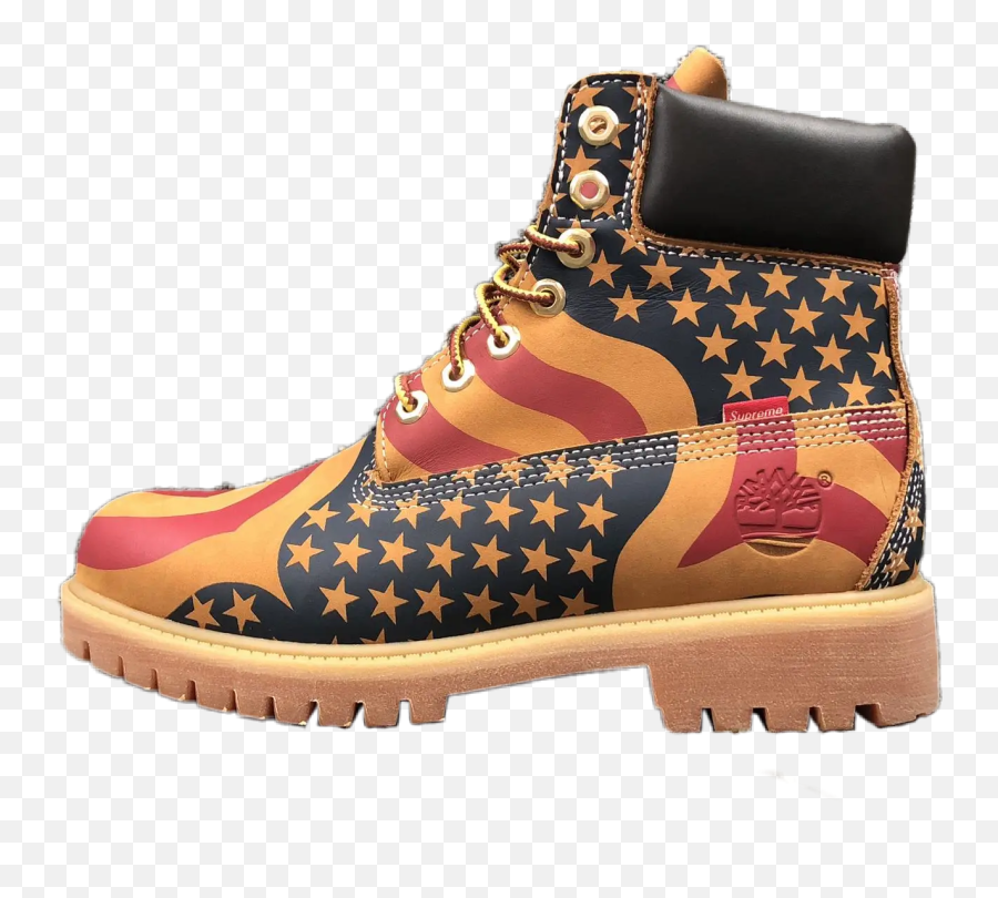 Timberland Sneaker Boot Supreme Sticker - Round Toe Emoji,Hiking Boot Emoji