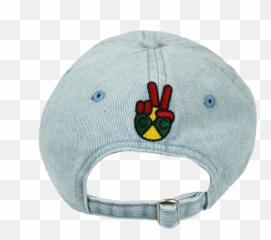 Cross Colours Label Logo Denim Dad Hat - Vintage Indigo Emoji,Dad Emoji