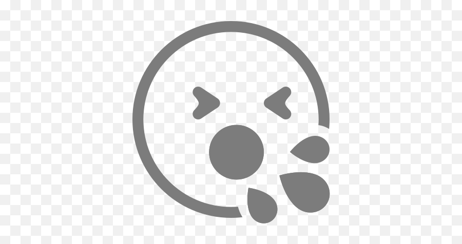 Expectorate Emo Emoticon Emoji Icon In Emoticons Filled,Black Dot Emoji