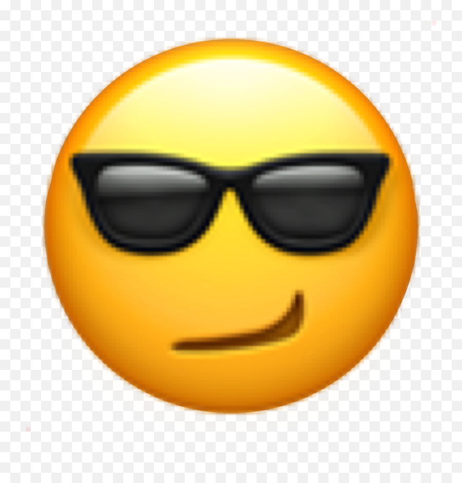 Smile Face Sunglasses Emoji Sticker - Draw A Cool Emoji,Smile Face Emoji