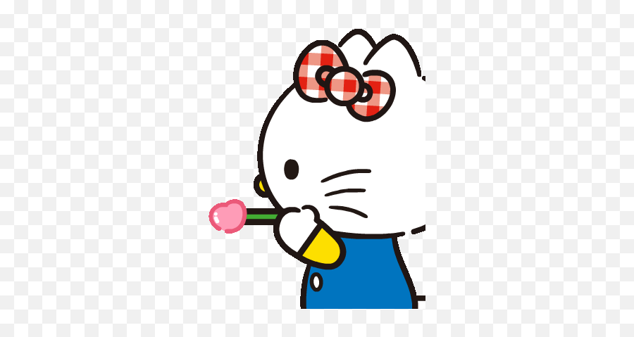 Hello Kitty Lovely Pop - Hello Kitty Gif Emoji,Hello Kitty Emoji Joggers