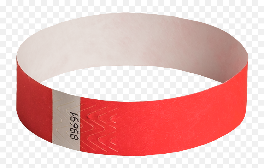 Download Free Png Cheap Tyvek Wristbands Order Bright Red - Red Paper Wristband Emoji,Emoji Wristbands