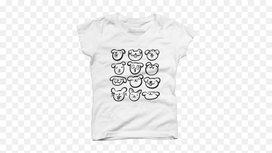 Dog Girlu0027s T - Shirts Design By Humans Cat Emoji,Mtg Emojis
