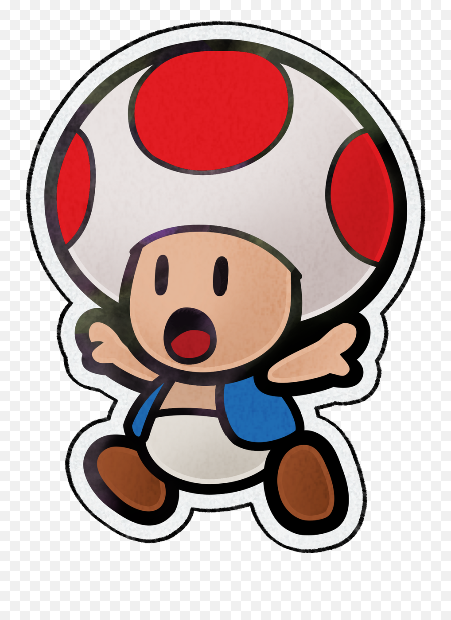 Conor3d On Twitter - Paper Toad Png Clipart Full Size Cute Toad Drawings Mario Emoji,Peach Emoji Twitter