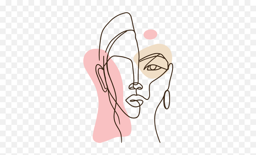 Art Drawings - Minimalist Woman Png Emoji,Draw A Face Woth Each Emotion