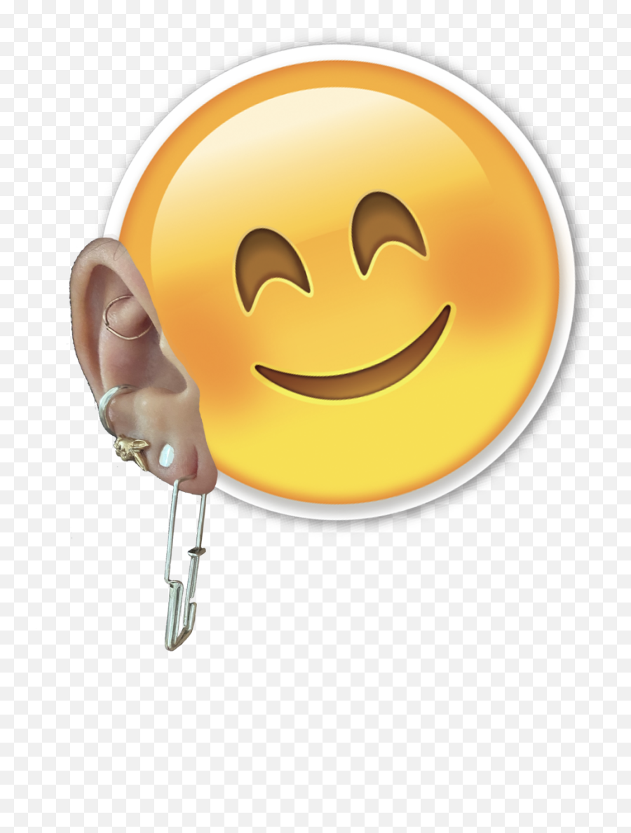 Trim Earring U2014 Mama Emoji,Hearing Smiley Emoticon