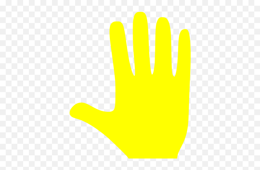 Yellow Whole Hand Icon - Free Yellow Hand Icons Yellow Hand Png Icon Emoji,Keys For Waving Emoticon